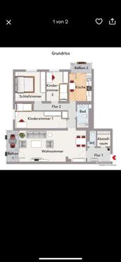 Foto - 4-Zimmer-Wohnung In KH Süd - 995,00&nbsp;EUR Kaltmiete, ca.&nbsp; 98,00&nbsp;m&sup2;