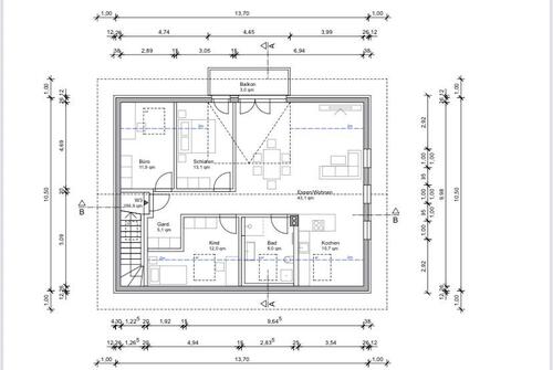Foto - 4 Zimmer Dachgeschoßwohnung zur Miete in Pfaffing