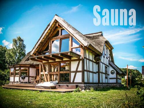 Foto - Fachwerkhaus am Bodden mit Sauna,Teich und Garten zur Wintermiete