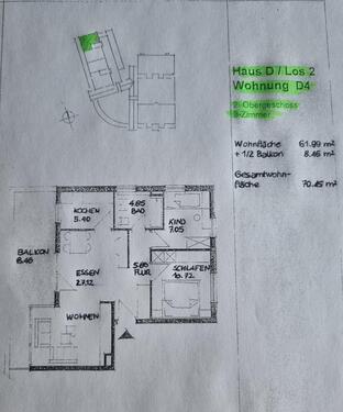 Foto - 3 Raum Wohnung in Coswig - 600,00 EUR Kaltmiete,