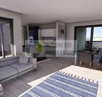 Wohnen über den Dächern von Burgrieden: Exklusive 2-Zi.-Penthouse mit 2 Dachterrassen & Einbauküche