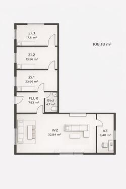 Foto - 5 Zimmer Wohnung in Retzow - 989,00&nbsp;EUR Kaltmiete, ca.&nbsp; 108,00&nbsp;m&sup2;