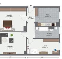 3 - Zimmer Wohnung in 19205 Pokrent zu vermieten ab 01.06.2026 - Gadebusch