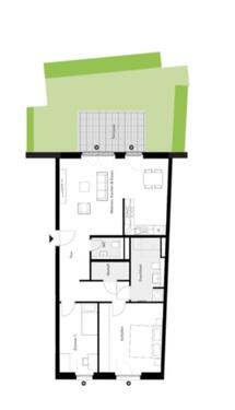 Foto - St. Lorenz Nord, Neubau-EG 3-Zi.-Wohnung mit Garten-Nachmieter