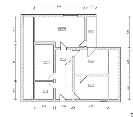 Foto - 3 Zimmer Dachgeschoss Wohnung mit Balkon und Dachterasse