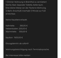 1 Zimmer Wohnung in Eppstein - Bremthal zu vermieten