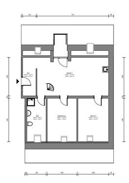 Foto - Dachgeschosswohnung mit Balkon 4 Zimmer ab Juni Sangerhausen