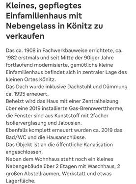 Foto - 4 Zimmer Einfamilienhaus zum Kaufen in Rudolstadt