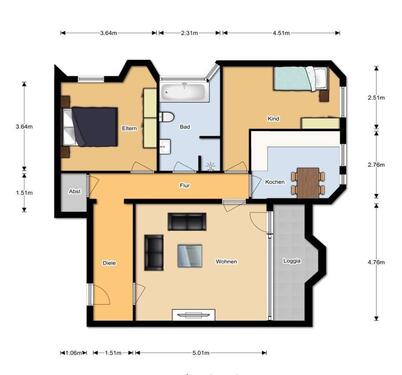 Foto - Wohnung ca. 90m2 im Herzen von Gronau – 1A-Lage direkt im Zentrum