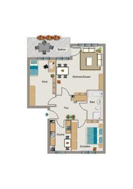 Foto - 3.5 Zimmer Etagenwohnung zur Miete in Köln