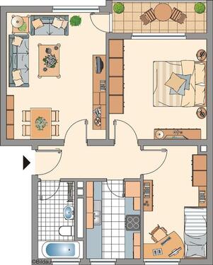 Foto - 3 Zimmer Erdgeschoßwohnung zur Miete in Gelsenkirchen