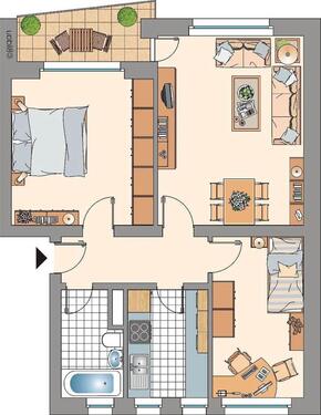 Foto - 3.5 Zimmer Etagenwohnung in Gelsenkirchen
