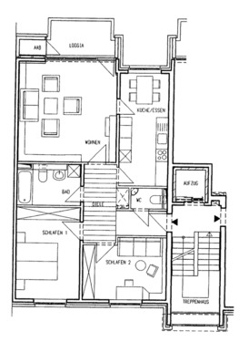 Foto - 3 Zimmer Etagenwohnung zur Miete in Düsseldorf