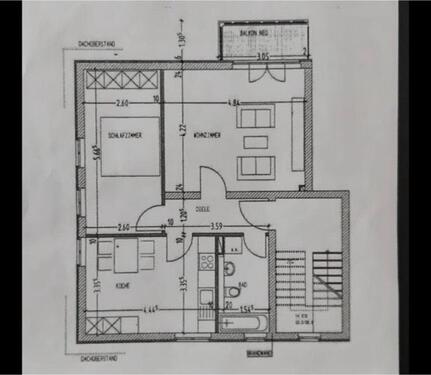Foto - 2-Raum Wohnung - 720,00 EUR Kaltmiete,