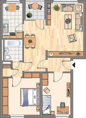 Foto - 3 Zimmer Etagenwohnung zur Miete in Dortmund