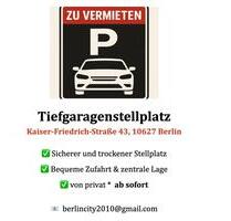 Tiefgaragenstellplatz - Kaiser-Friedrich-Straße 43 - Berlin Charlottenburg-Wilmersdorf