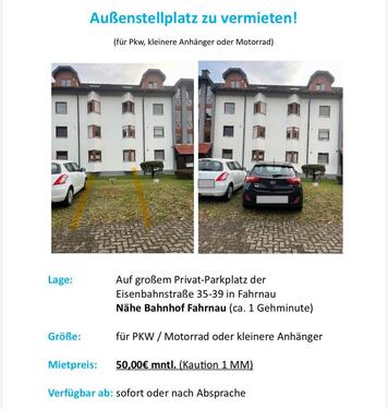 Foto - Außenstellplatz Fahrnau zu vermieten