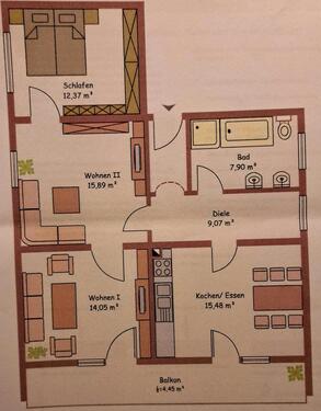 Foto - 3 Zimmer Etagenwohnung zum Kaufen in Emmering