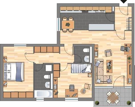 Foto - 3 Zimmer Etagenwohnung zur Miete in Wuppertal