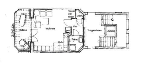 Foto - 1 Zimmer Dachgeschoßwohnung zum Kaufen in Traunreut