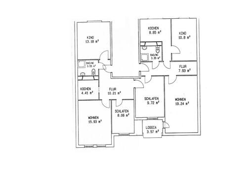Foto - 7-Raumwohnung mit Balkon - 540,00 EUR Kaltmiete,