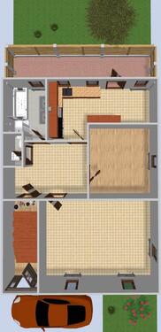 Foto - Helle Etagenwohnung in Bleichstetten mit Balkon & Garten ab 01.01