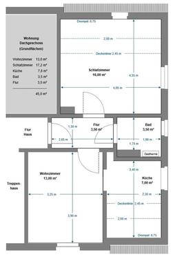 Foto - Charmante 2-Raum-DG-Wohnung in Bitterfeld – für eine Person