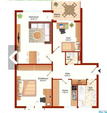 Foto - Eigentumswohnung - 250.000,00&nbsp;EUR Kaufpreis, ca.&nbsp; 76,00&nbsp;m&sup2;