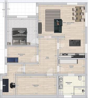 Foto - 4-Zimmer Wohnung mit Balkon KFW55