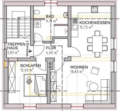 Foto - 2 Zimmer Dachgeschoßwohnung zur Miete in Stephansposching