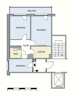 Foto - Etagenwohnung in Neubrandenburg zur Miete