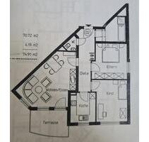 Helle 3-Zimmer EG Wohnung mit Terrasse und EBK in Nufringen