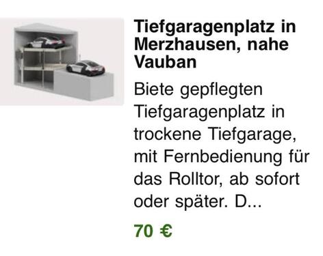 Foto - Biete Tiefgaragenstellplatz - 70,00 EUR Miete,