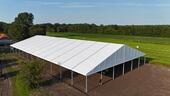 Foto - MIETE Reithalle Reitzelt 20x40x4 Leichtbauhalle Aluhalle Lagerzelt Kalthalle