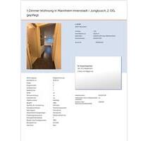 1 Zimmer Wohnung in Mannheim Innenstadt Jungbusch - Sandhausen