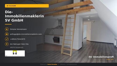 Foto - 2 Zimmer Dachgeschoßwohnung zur Miete in Osnabrück