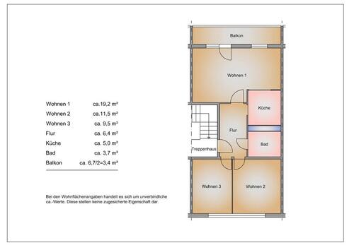 Foto - 3 Zimmer Etagenwohnung in Frankfurt (Oder)