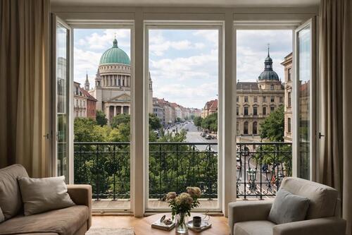 Foto - Zwischenmiete in wunderschöne möbliert Altbauwohnung mit Terasse