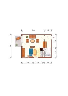 Foto - 1 Zimmer Etagenwohnung zur Miete in Rostock