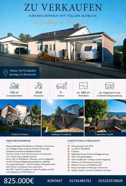 Foto - Einfamilienhaus mit Aussicht über Tuttlingen