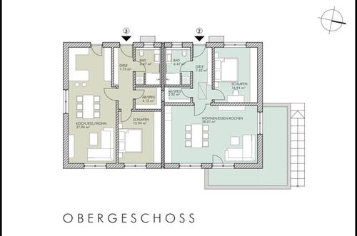 Foto - Exklusive 2-Zimmer-Wohnung, Erstbezug, Glasfaser, Terrasse,