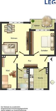 Foto - 3 Zimmer Etagenwohnung in Bad Zwischenahn