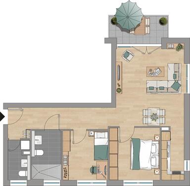 Foto - 3 Zimmer Etagenwohnung zur Miete in Mainz