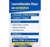 Haus zu vermieten 1-4 Monate - 1.650,00&nbsp;EUR Kaltmiete, ca.&nbsp; 130,00&nbsp;m&sup2; in Alsfeld (PLZ: 36304)