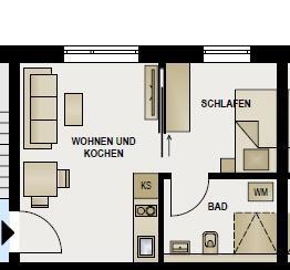 Foto - 2 Zimmer Etagenwohnung zur Miete in Husum