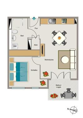 Foto - 2.5 Zimmer Etagenwohnung zur Miete in Münster