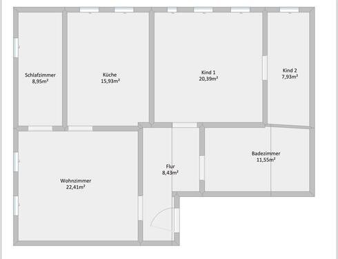 Foto - Helle 4-Zimmer-Wohnung - 620,00&nbsp;EUR Kaltmiete, ca.&nbsp; 95,00&nbsp;m&sup2;