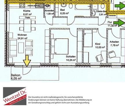 Foto - 3 Zimmer Etagenwohnung zur Miete in Stade