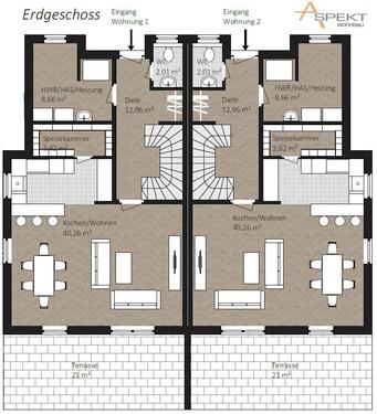 Foto - 5 Zimmer Doppelhaushälfte in Bielefeld