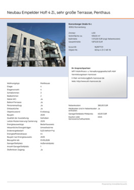 Foto - Neubau Empelder Hof! 4 Zi., sehr große Terrasse, Penthaus